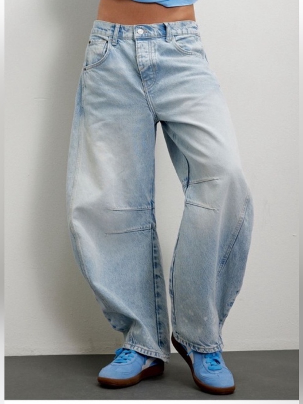 Free People We The Free Good Luck Mid-Rise Barrel Jeans